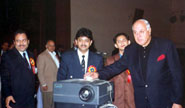 Dr. Farooq Abdullah during website inauguration.