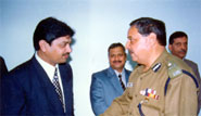 Director General of Police Jammu & Kashmir Mr. Gopal Sharma during website inauguration.