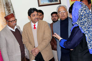 Rajan Sachdev with Mehbooba Mufti