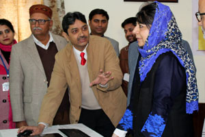 Rajan Sachdev with Mehbooba Mufti