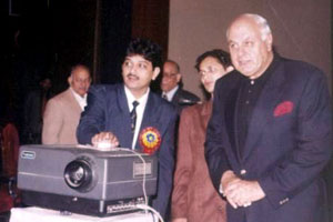 Rajan Sachdev with Dr. Farooq Abdullah