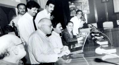 Rajan Sachdev with Dr. Farooq Abdullah