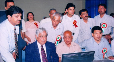 Rajan Sachdev with Mufti Mohammad Sayeed